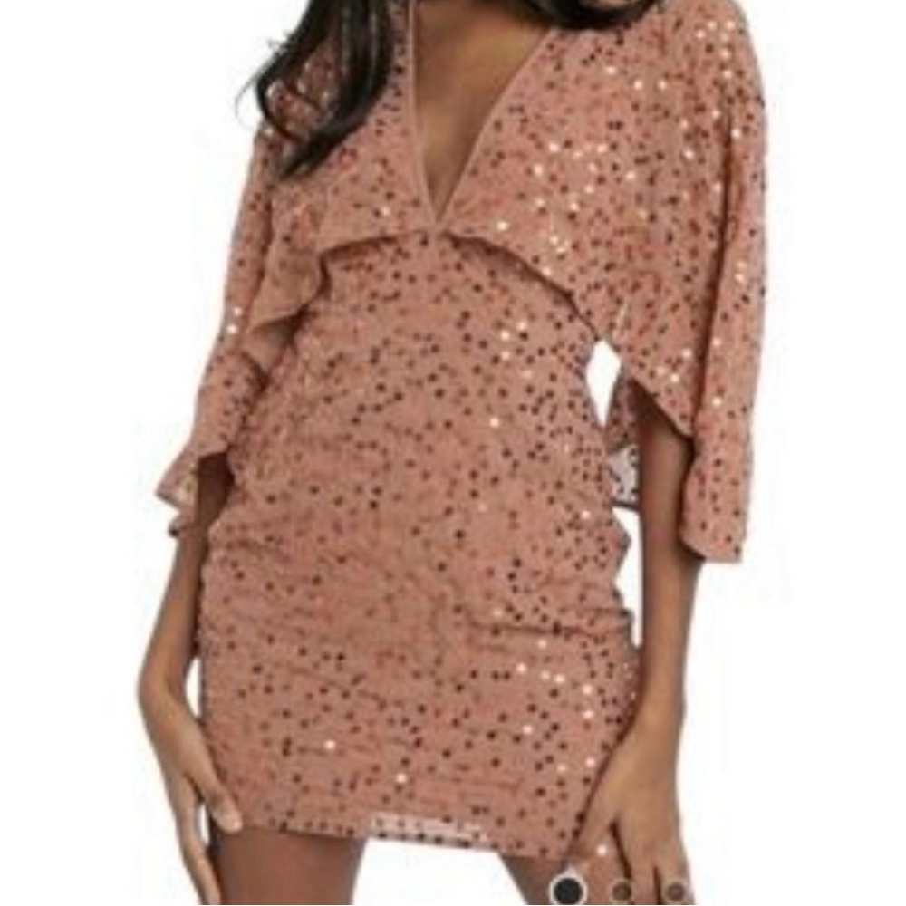 ASOS Sparkling Sequin Dress in Copper